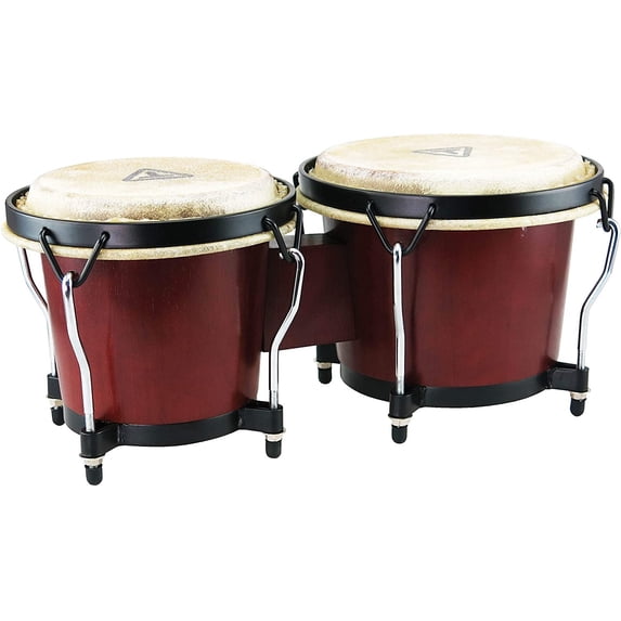 Tycoon Ritmo Bongos, 6" and 7", Mahogany Finish