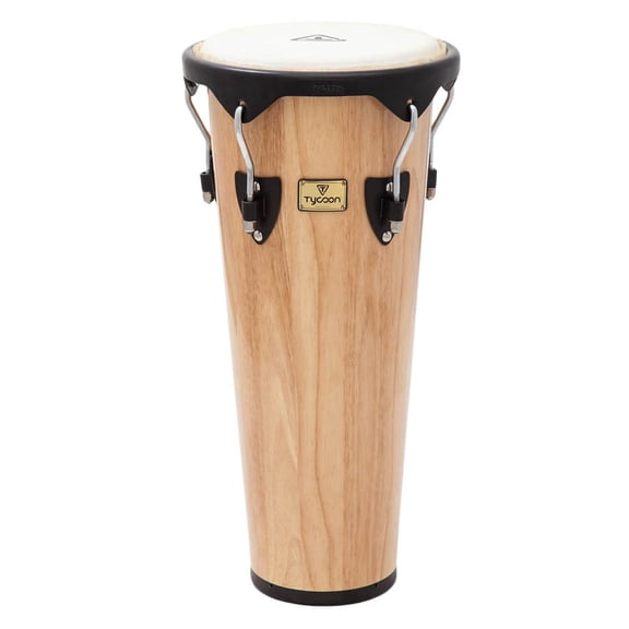 Tycoon TSH-10BN 10" Ashiko Drum - Natural Finish w/ Black Hardware