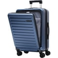 thumbnail image 1 of TydeCkare 20 Inch Carry On Luggage with Front Zipper Pocket, 45L, Lightweight ABS+PC Hardshell Suitcase with TSA Lock & Spinner Silent Wheels, Ice Blue, 1 of 8