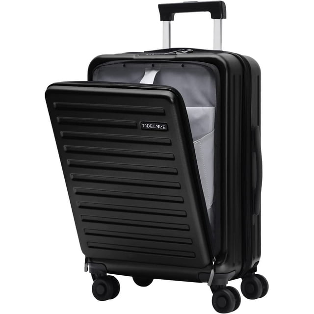 TydeCkare 20 Inch Carry On Luggage with Front Zipper Pocket, 45L ...
