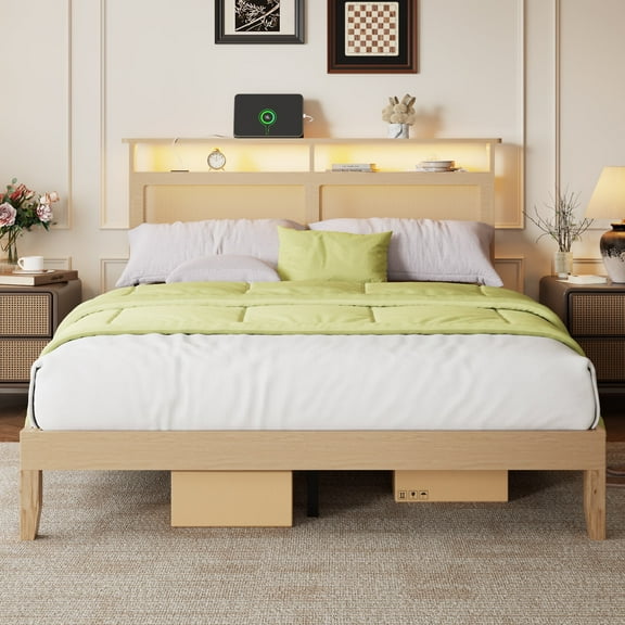 Queen Rattan Bed Frame