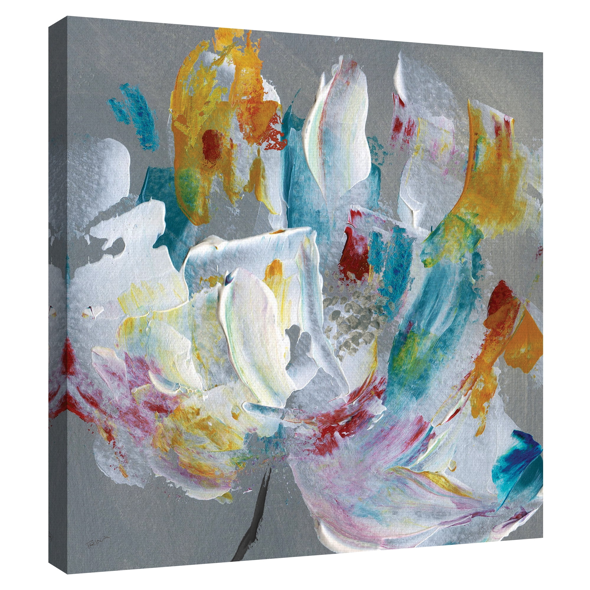 Tye Dye Flower by Katrina Craven Canvas Art Print
