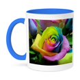 thumbnail image 1 of 3dRose, Tye Dye Roses, 11oz Two-Tone Blue Mug, 1 of 7