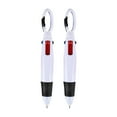 thumbnail image 1 of Tyeign 2-Pack Mini 4-In-1 Multicolor Ballpoint Pens with Carabiner Clip, Retractable Blue Black Red Green Ink Keychain Pens for Teacher scholar Party Favor Office Bag, 2 Pens, 1 of 7