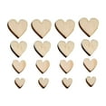 thumbnail image 1 of Tyeign 200-Pack Wooden Hearts & Stars Craft Chips, Unpainted Diy Wood Cutouts for Card Making, Wedding & Holiday Decor, Smooth Surface for Paint & Markers, 200X Decorative Wood Chips, 1 of 8