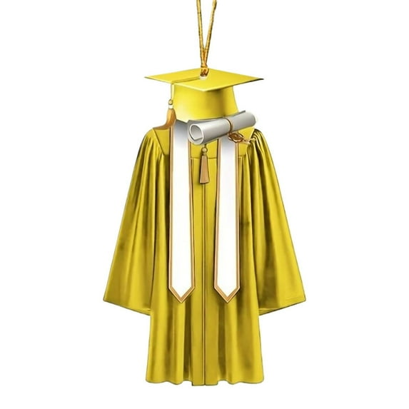 Tyeign 2025 Graduation Acrylic Ornament Class of 2025 Flat 2D Charm for College High office Party Favor Car Rearview Mirror Decor, A Pendant, A Pendant