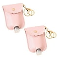 thumbnail image 1 of Tyeign 30 Ml Hand Sanitizer Keychain Bottle Set, Refillable Travel Squeeze Containers with Leather Cover & Carabiner, Tsa-Approved, Clear Bpa-Free Plastic, Pocket Purse Backpack Clip, 2*Bottle, 1 of 2
