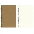thumbnail image 1 of Tyeign A5 Brown Kraft Notebook, 8.3X5.8 in Thick Paper Journal, 100 Pages Grid/Horizontal/Blank/Dot Layouts, College-Ruled Line Spacing for Work, office, Bullet Journaling, 1 A5 Notebook, 1 of 9