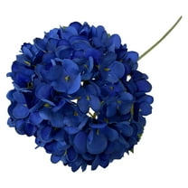 Tyeign Artificial Hydrangea Bouquet, Realistic Latex Silk Flowers for Wedding Centerpiece Home Vase Décor, 23" Tall Vibrant Blue Bridal Arrangement, 1Pc Artificial Flower