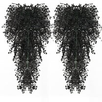 Tyeign Black Vine Hanging Artificial Plants Faux Ferns Greenery Garland for Room Wall Home Garden Wedding Party Indoor Outdoor Décor, Bendable Stems & Uv-Resistant Plastic for , 1*Simulation Branch