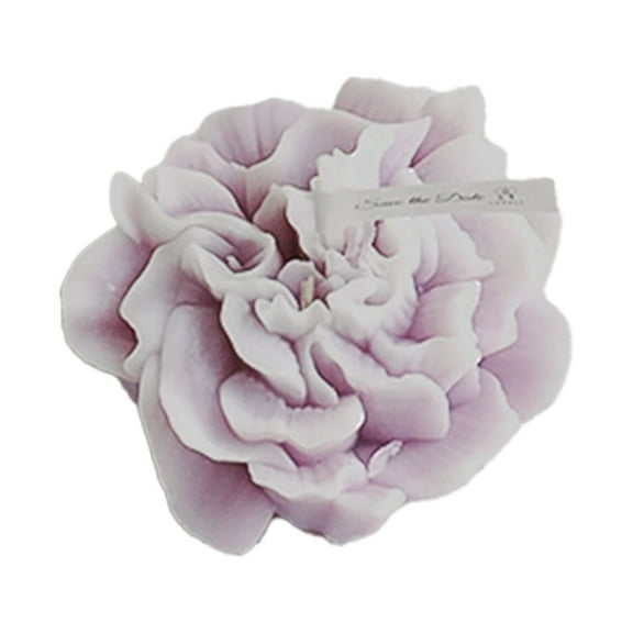 Tyeign Carnation Scented Candle with Realistic Flower Top, Soy Wax Aromatherapy Jar 6 Oz, Teacher Appreciation Gift, Long 40-Hour Burn for Spa Home Relaxation, Reusable Glass Vessel, 1*Candle