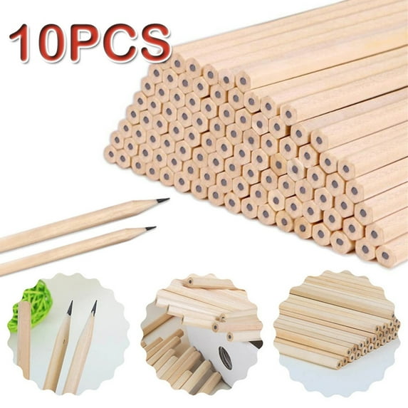 Tyeign Easy-Grip Fat Beginner Pencils, Thick 0.7 in Core Hb teen Pencils, Natural Wood Hexagonal Barrel, office Writing & Drawing Supplies 10 Count, 10X Pencil