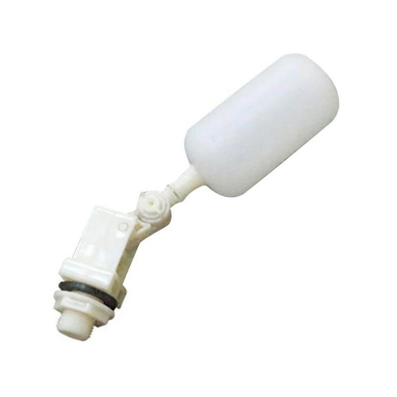 Tyeign ¾ in Float Ball Valve, Auto-Fill Water Level Controller for Hydroponic Reservoirs Aquariums Livestock Troughs, Garden Hose Thread, White Pvc Prevents Overflows, 1X Hydroponic Float Valve