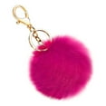 thumbnail image 1 of Tyeign Fur Ball Keychain, Solid, Ball Key Chain Bag Car Key Ring Automobile Metal Key Pendant, 1 of 2