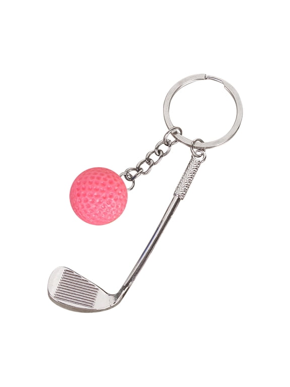 Golf Ball Keychain Realistic Simulation, Metal Bag Charm for Sports Fan, Coach Gift, Tournament Prize, Detachable Ring for Keys, Backpack, Zipper, Durable Zinc Alloy, Pendant*1, Pendant*1