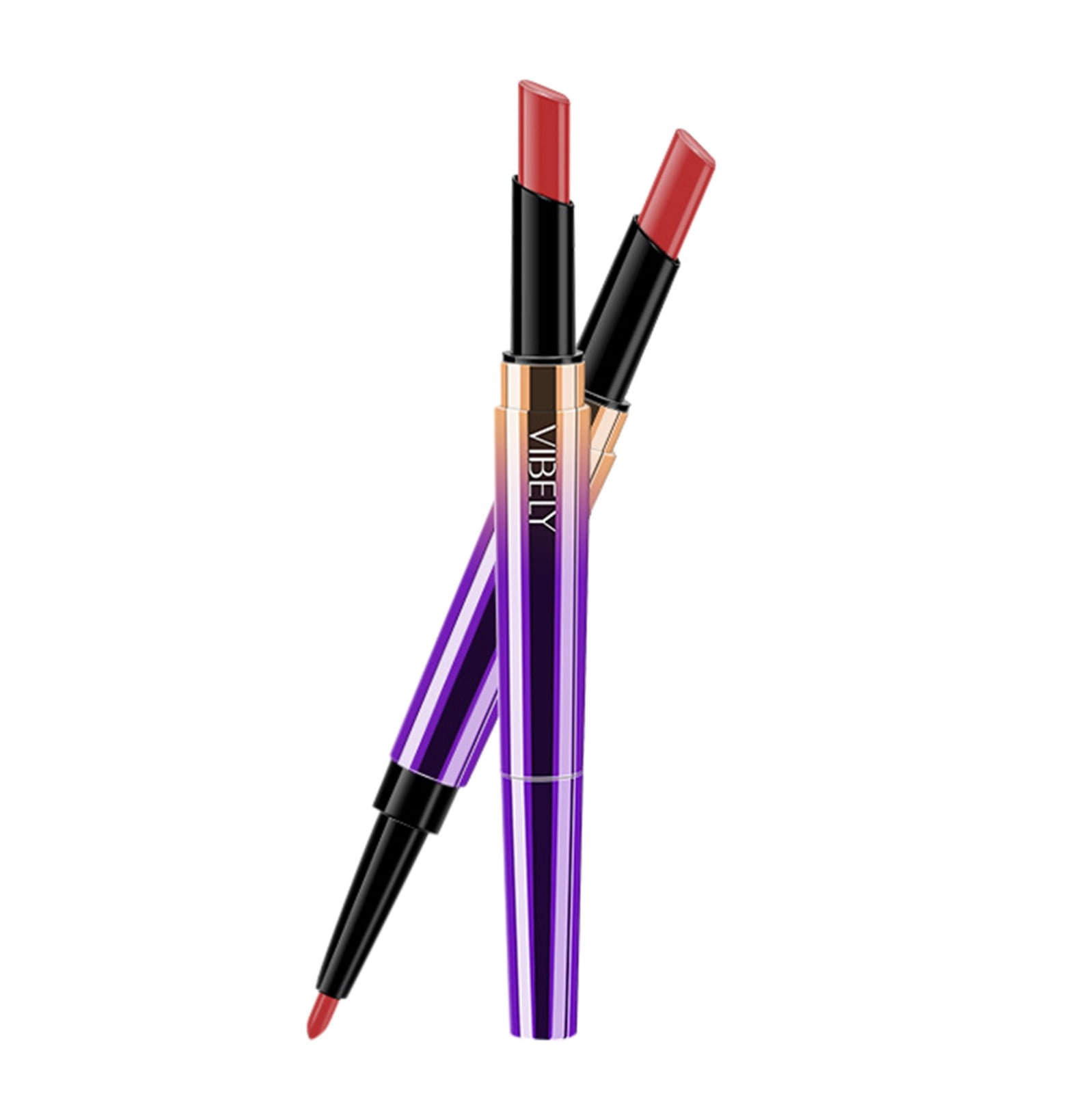 Tyeign Lipstick, Double Head Matte with Lip Liner 2 in 1 Waterproof ...