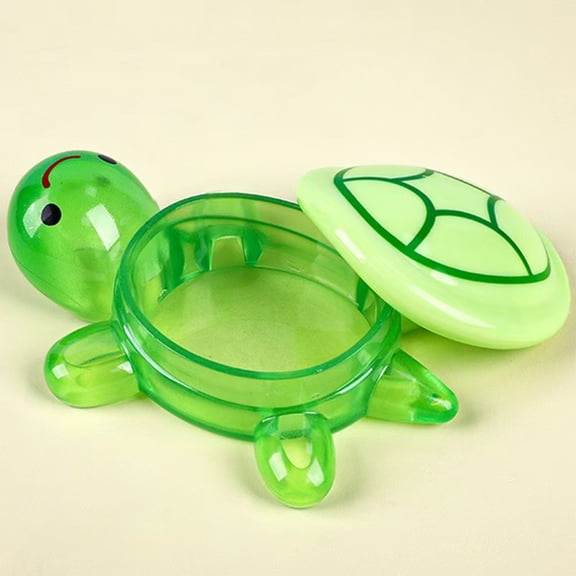 Tyeign Luminescent Turtle Toy Storage Box Glow-In-The-Dark Resin Figurine, Cute Night-Light teen Organizer, Multi-Room Home Décor, Gift for Girls & Boys, Big Luminous Turtle*1