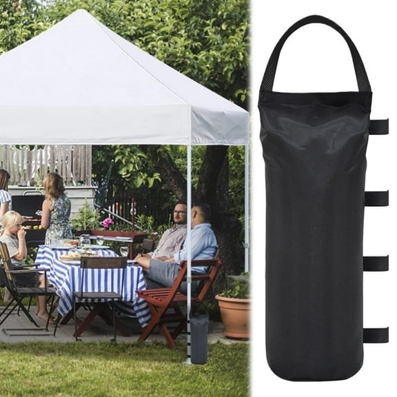 Tyeign Outdoor Sandbag Weights, Large Gazebo Foot Leg Pole Weights for Canopy, Market Leg Weights, 1 Set Black