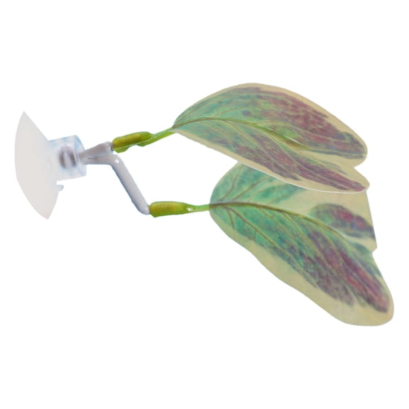 Tyeign Plastic Aquarium Fish Rest Leaf, Realistic Betta Hammock for Spawning Hiding, Easy-Clean Natural Green Plant Decor, Freshwater Tank Ornament, A Betta Leaf