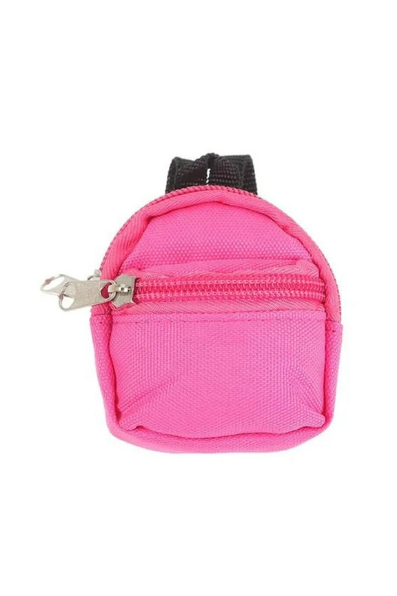 Purse Key Chain Bag Shoulder Zipper Small Purse Keychain, Backpack Pendant for European Korean Style, Portable Accessory for Keys And Personal Items, 1X Small Backpack