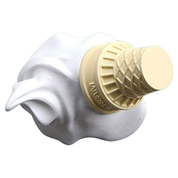 Tyeign Realistic Ice-Cream Cone Fridge Magnet, 3D Resin Coated Food Miniature for Kitchen Locker, Funny Gift for teen Teens, Collectible Candy Locker Swag, 1X Fridge Magnet, 1X Fridge Magnet