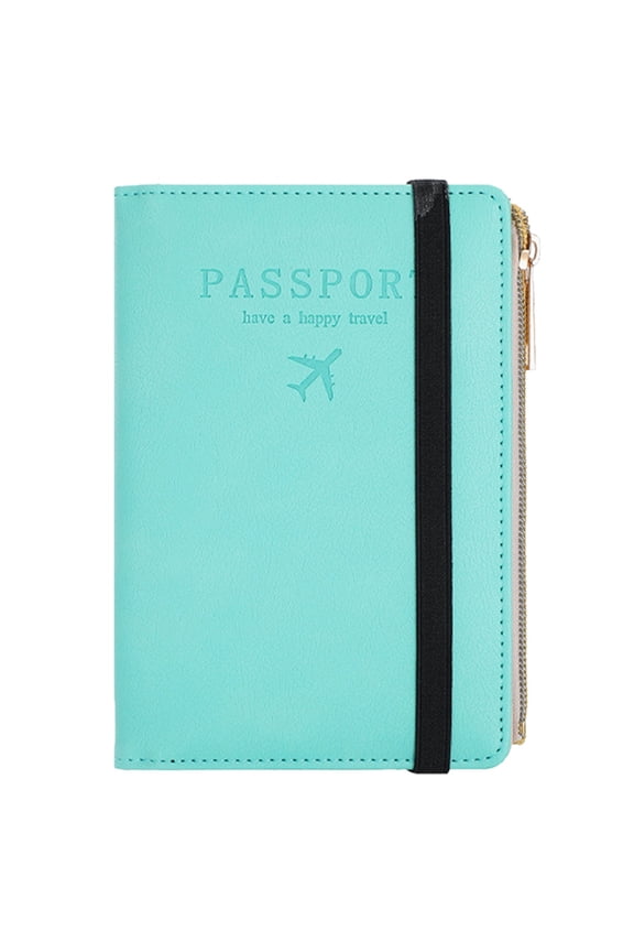 Rfid Blocking Passport Holder, Pu Leather Travel Wallet, Card Holder - Travel Protection