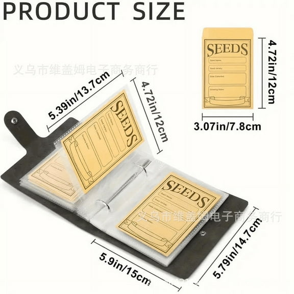 Tyeign Seed Storage Envelopes, Resealable Seed Organizers, Seed Packets, Garden Seed Container - Gardening Supplies