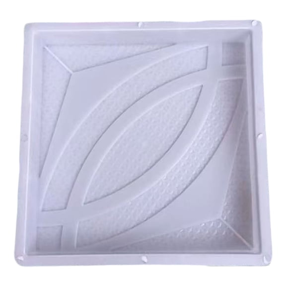 Tyeign Square Diy Plastic Concrete Paver Mold, Reusable 17.7 × 17.7 in Path Maker for Garden Patio Walkway, Stepping Stone Cement Tool for Backyard Floor Tile, Easy Clean Polypropylene, A Mold