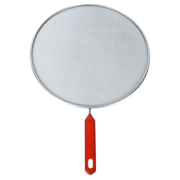 Tyeign Stainless Steel Anti-Splash Oil Cover, 17 Inch Explosion-Proof Fry Screen, Fine Mesh Net Guard for Frying Fish, Reusable Stovetop Splatter Shield, An Explosion-Proof Cover