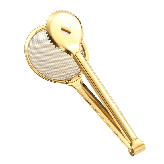 Tyeign Stainless Steel Mesh Strainer Clip, Multi-Use Oil Fry Splatter Guard Tongs, Fine Net Kitchen Utensil for Frying Fish Bbq Cooking, Reusable Bbq Accessory, 1X Filter Clip