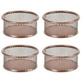 thumbnail image 1 of Tyeign Wire Mesh Clip Holder Organizer with Stackable Net Bowl, Round Desk Accessory Tray for Paper Clips, Pins, And Small Office Supplies, Home And office Use, 4 Paper Clip Organizer Storage Tubes, 1 of 4