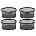 thumbnail image 1 of Tyeign Wire Mesh Clip Holder Organizer with Stackable Net Bowl, Round Desk Accessory Tray for Paper Clips, Pins, And Small Office Supplies, Home And office Use, 4 Paper Clip Organizer Storage Tubes, 1 of 4