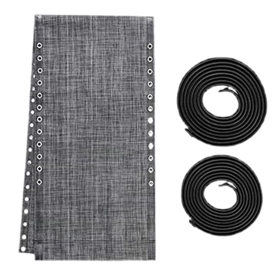 Tyeign Zero-Gravity Chair Replacement Fabric & Bungee Rope Kit, 63X17 in Breathable Mesh Seat, Heavy-Duty Nylon Cords for 350 Lb Patio Lounge, 10-Minute Tool-Free Install