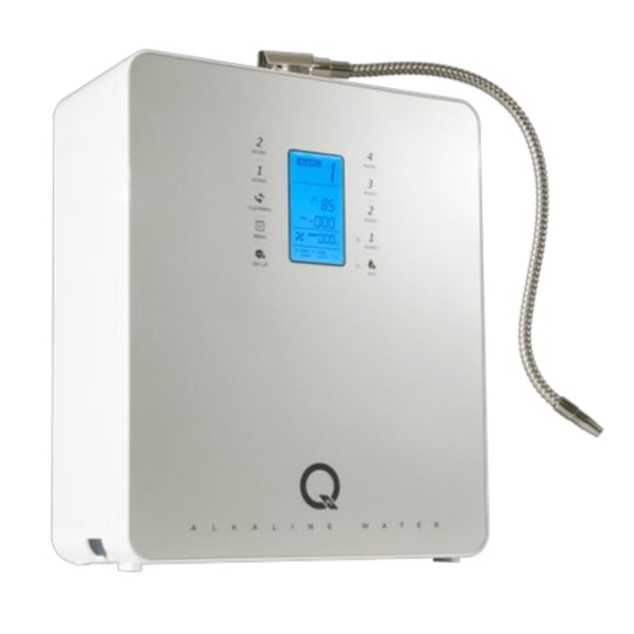 Tyent - Q-Series Water Ionizer - Dual Filtration System - Hydrogen Enhanced Water Purification - Adjustable pH Settings - Backlit Color Touch Panel & Auto-Flow Stop