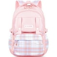 thumbnail image 1 of Tyethy Girls Backpack School Backpack for Kids, Cute Bookbag, Waterproof Middle School Bags, Pink, 1 of 7