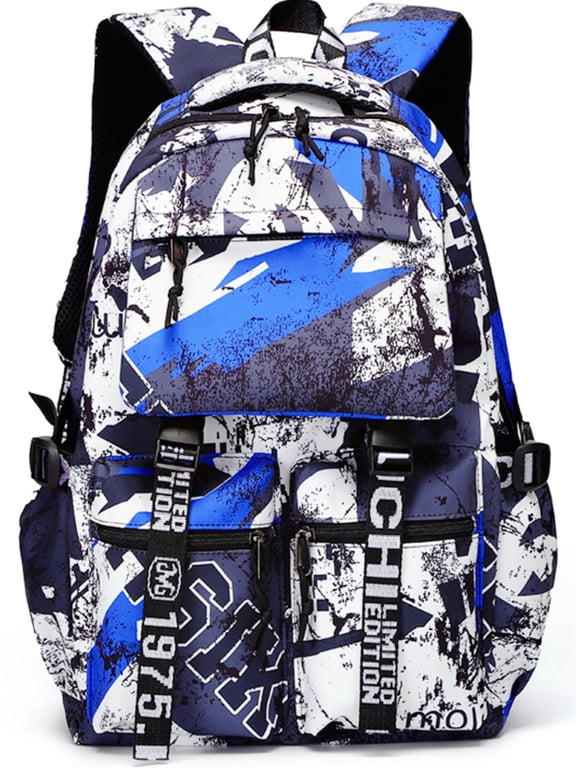 School Backpack School Bag for Boys Girls, Lightweight College Bookbag with Laptop Compartmen for Men Women, Black
