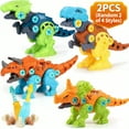 thumbnail image 1 of Tyethy Take Apart Dinosaur Toys with Tool Drill, Educational Building Construction Toy Set Gift Toys for Kids ,Girls Age 3+, 2 Pcs, 1 of 13