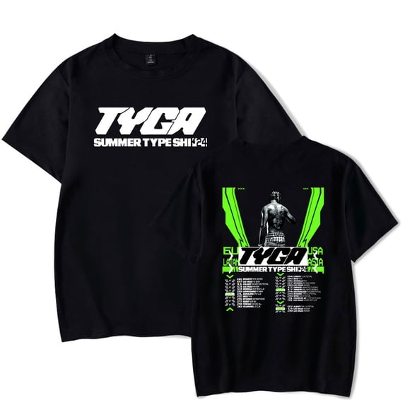 Tyga Neutral style fashionable loose summer casual short sleeved T-shirt top