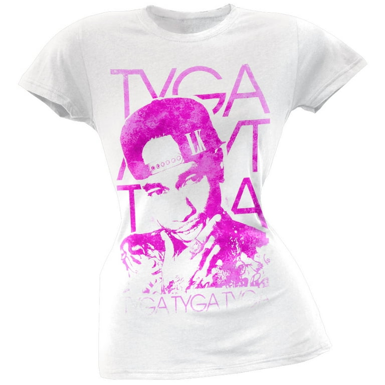 Tyga Women s Juniors Swirly Colors Short Sleeve T Shirt Walmart