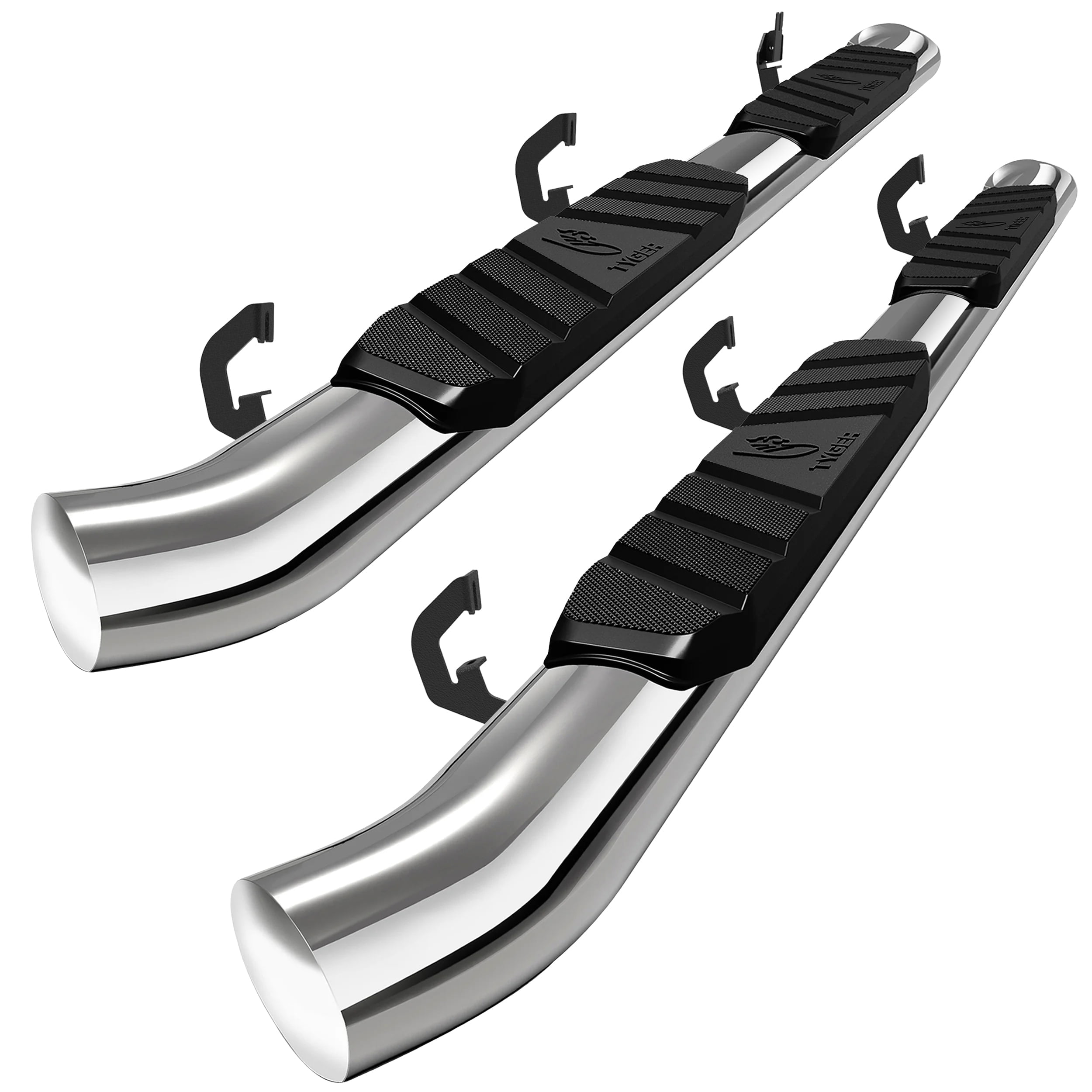 Tyger Auto 3.5" Rider Running Boards Compatible with 2007-2018 Chevy Silverado GMC Sierra 1500; 2007-2019 2500 3500HD; 2019 LD / Limited | Double Cab | TG-SS2C35047 | Side Step Rail Nerf Bars