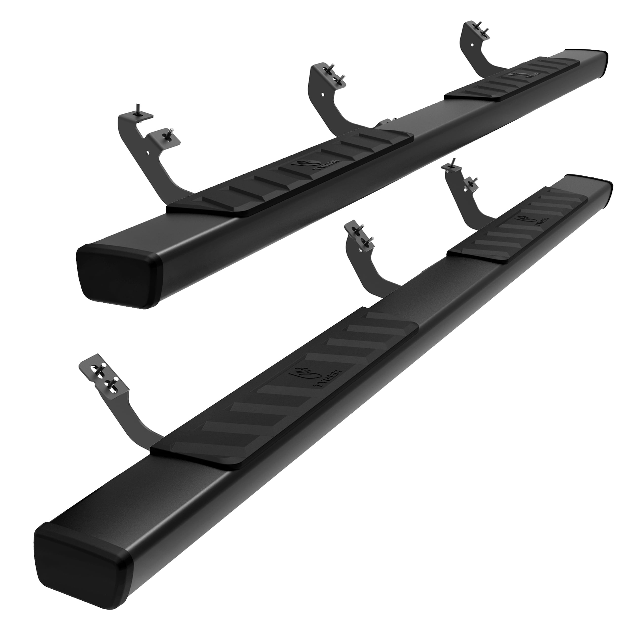 Tyger Auto 4" Riser Running Boards Compatible with 2024-2026 Toyota Tacoma (Fits Hybrid) | Double Cab | TG-RS2T40308 | Side Step Rails Nerf Bars