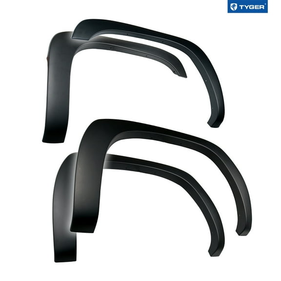 Tyger Auto Fender Flares Compatible with 1999-2006 Chevy Silverado GMC Sierra 1500 2500 3500HD; 2007 Classic Fleetside, Fine-Textured Paintable Factory Style 4pc | TG-FF6C4218