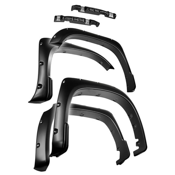 Tyger Auto Fender Flares Compatible with 2014-2021 Toyota Tundra, Smooth Textured Paintable Bolt-Riveted Style 4pc | TG-FF8T4178
