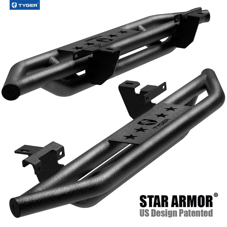 Tyger Auto LanderX Running Boards For 2007-2018 Jeep Wrangler JK 4-Door - Drop Step Nerf Bars
