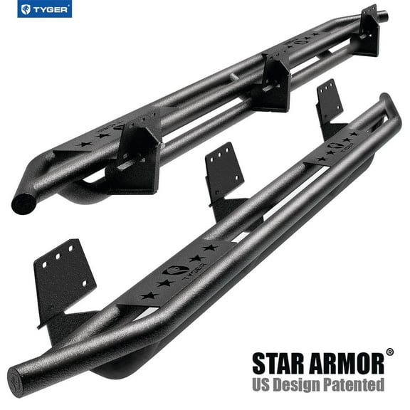 Tyger Auto Star Armor Compatible with 2019-2026 Ram 1500 (Not Fit 19-24 Classic) | Crew Cab | TG-AM2D20608 | Side Step Rails Nerf Bars Running Boards