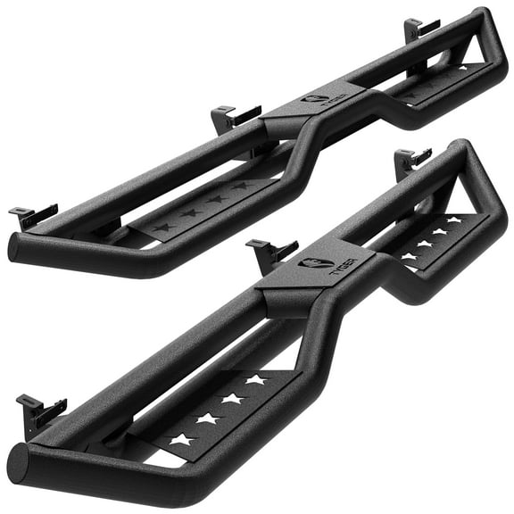 Tyger Auto Star Strider Running Boards Compatible with 2007-2018 Jeep Wrangler JK 4-Door (Exclude JL) | TG-SR2J74978 | Side Step Rails Nerf Bars