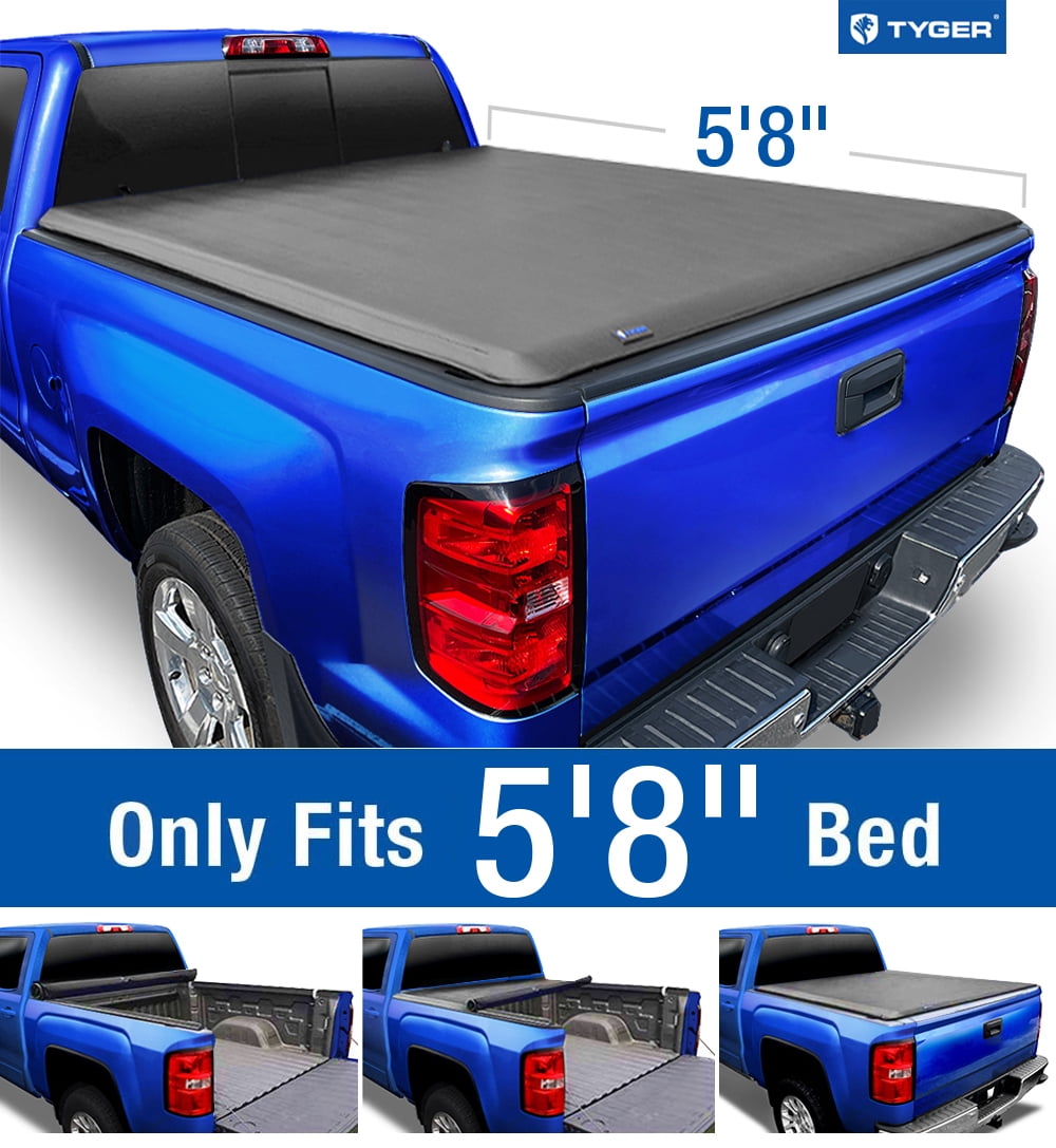 Tyger Auto T1 Soft Rollup Truck Bed Tonneau Cover Compatible with 2004