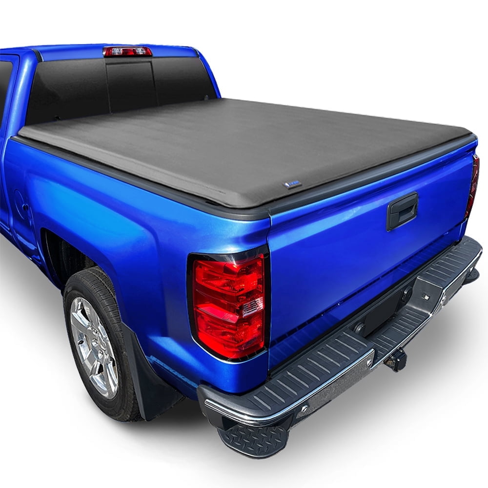 Tyger Auto T1 Soft Roll-up Truck Bed Tonneau Cover Compatible with 2014-2018 Chevy Silverado GMC Sierra 1500; 2015-2019 2500 3500HD; 2019 LD / Limited | 6'7" (79") Bed | TG-BC1C9007