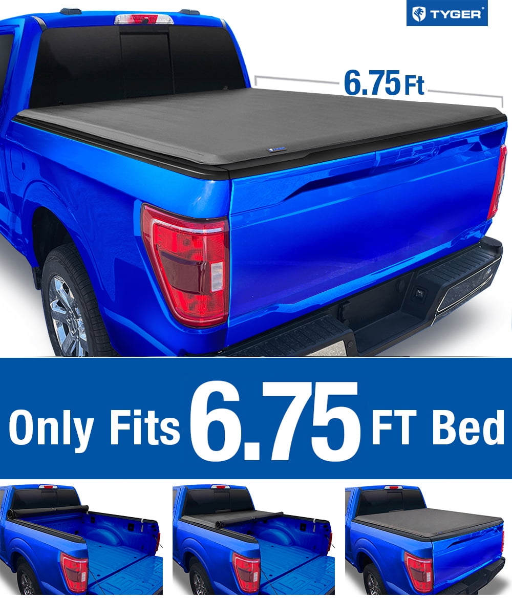 Tyger Auto T1 Soft Rollup Truck Bed Tonneau Cover Compatible with 1999