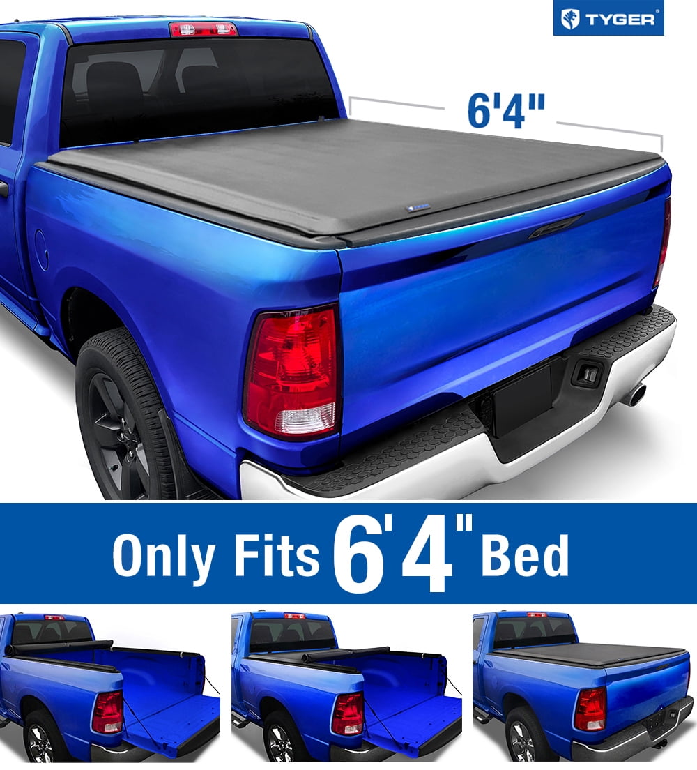 Tyger Auto T1 Soft Rollup Truck Bed Tonneau Cover Compatible with 20022008 Dodge Ram 1500